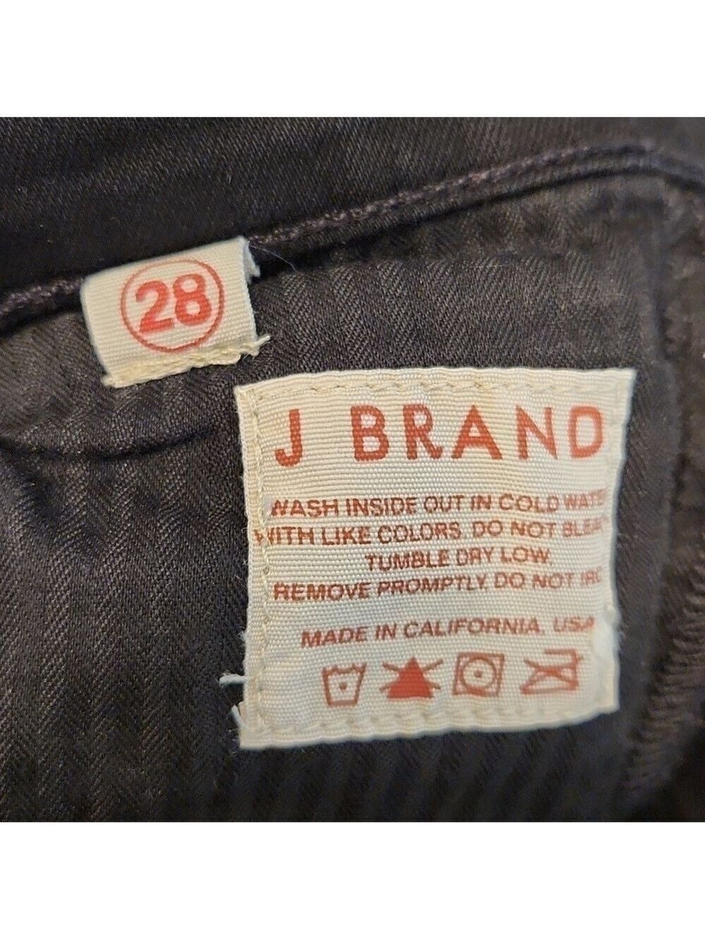 J Brand Women's Black Mid Rise The Skinny Jeans Sz: 28 style #S11C006 in Shadow - Picture 13 of 14